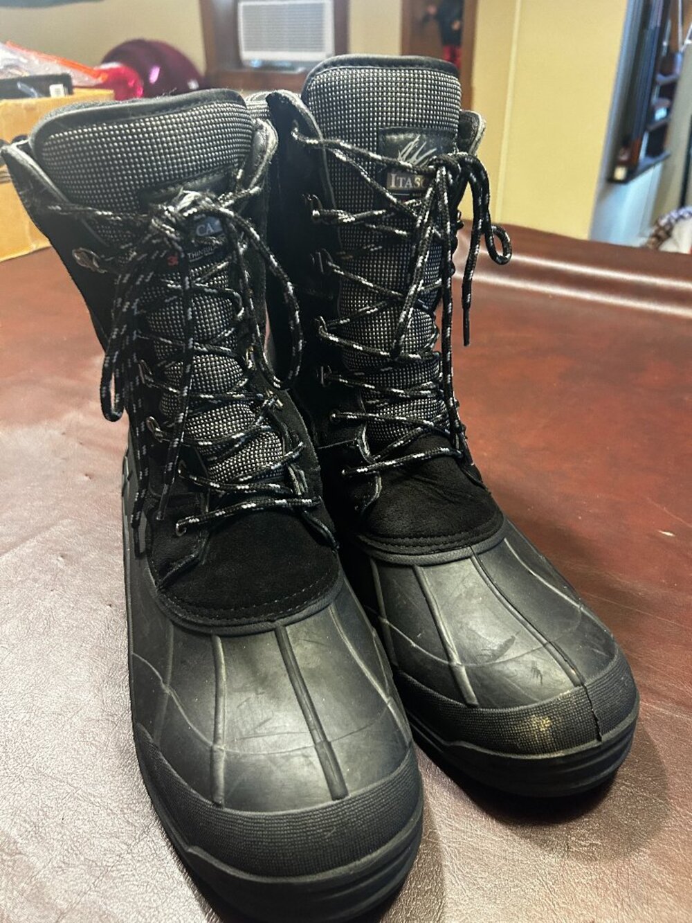 Men's Itasca 3M Thinsulate Winter Boots Size 13 Black - lace up